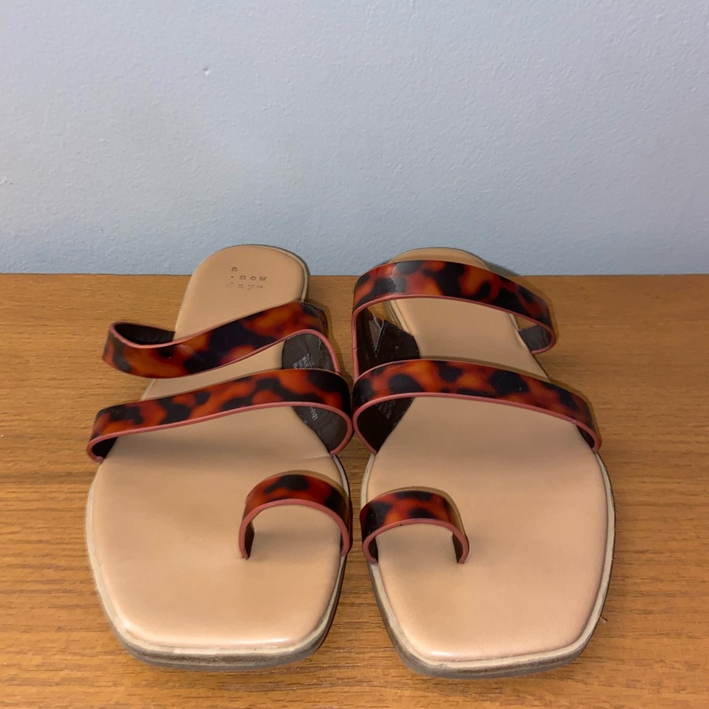 A New Day Womens Wide Strappy Sandals